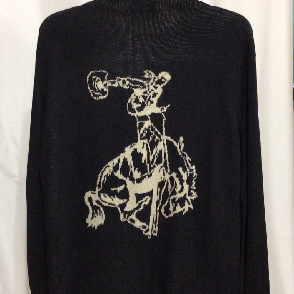 Crazy Train Memphis Cardigan with Leopard Trim Rodeo Western
